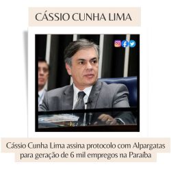 Cássio Cunha Lima assina protocolo