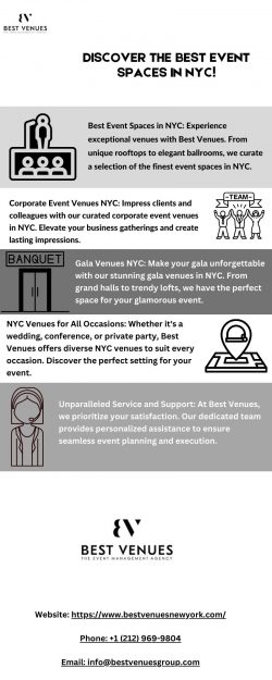 Discover the Best Event Spaces in NYC!