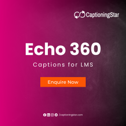 Captions for echo360 LMS