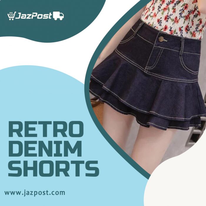 Embrace Vintage Vibes: Retro Denim Shorts for Effortless Style. Visit Jazpost now!