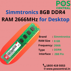 Optimize Your Desktop with Simmtronics 8GB DDR4 RAM 2666MHz