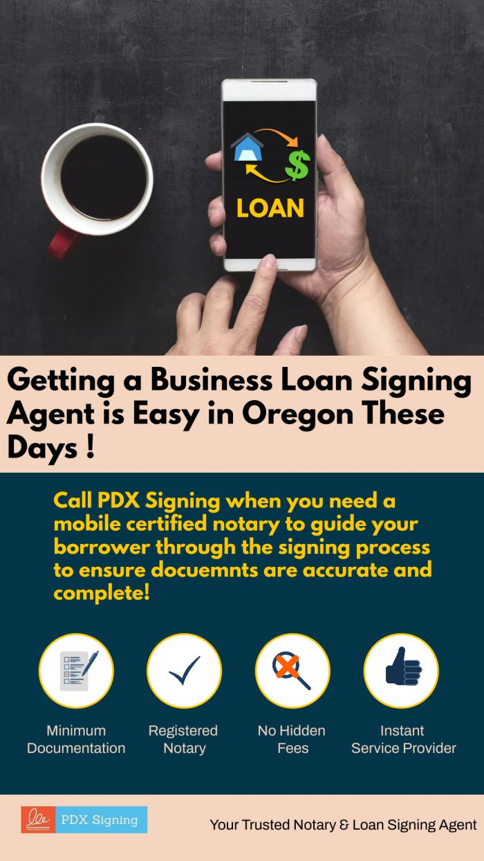 Getting a Business Loan Signing Agent is Easy in Oregon These Days