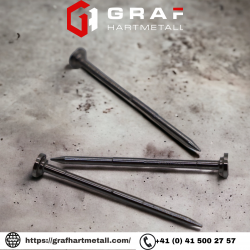 Switzerland made Tungsten Carbide Nails and Tools by Graf Hartmetall