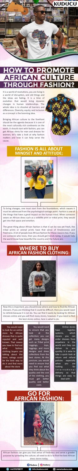 How To Promote African Culture Through Fashion?