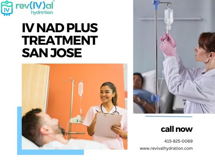 Contact with Rev(IV)al Hydration for IV NAD plus Treatment in San Jose