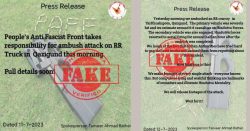 Kashmir Valley under attack by fake statements