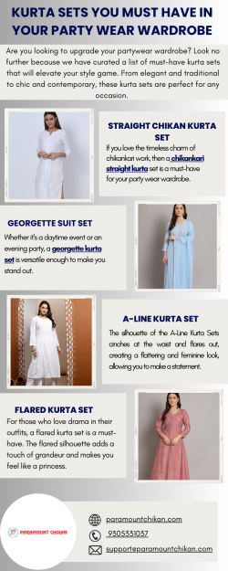 Kurta Sets You Must Have in Your Party Wear Wardrobe