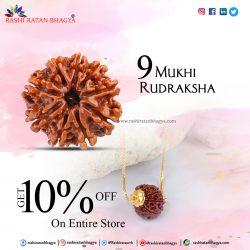 Buy 9 Mukhi Rudraksha Malas Online in India with 10% Discount from Rashi Ratan Bhagya