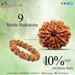 Buy Original 9 Mukhi Rudraksha Mala and get 10% OFF from Rashi Ratan Bhagya