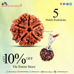Buy 5 Mukhi Rudraksha Malas Online in India with 10% Discount from Rashi Ratan Bhagya