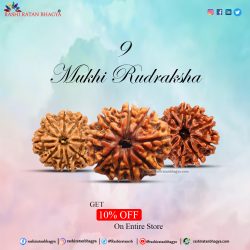 Get 10% Off on 9 Mukhi Rudraksha Online in India