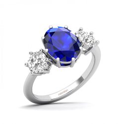 Eternal Love Sparkles: Blue Sapphire Engagement Rings