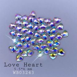 Wow Crystals Love Heart AB | Wow Bao Nails