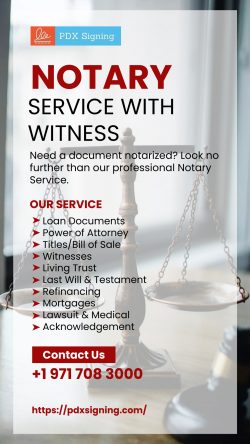 Notary Services with Witness