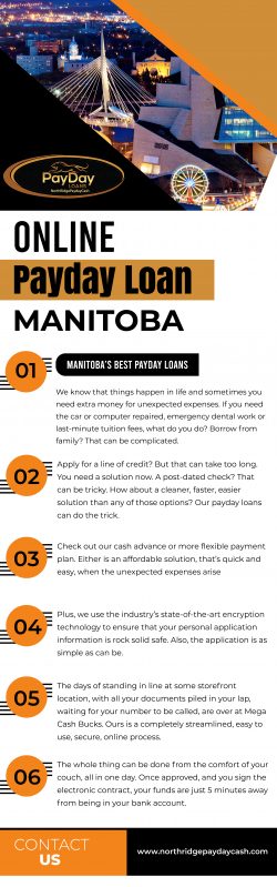 Fast and Reliable Online Payday Loan Manitoba | Northridgepaydaycash