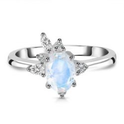 Sterling Silver Moonstone Ring USA