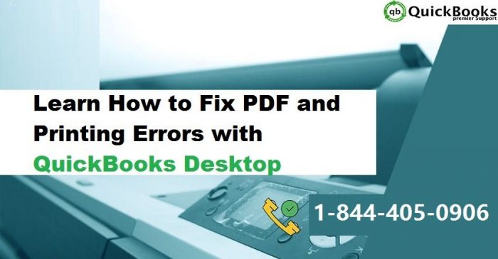 How to Fix PDF and Print problems with QuickBooks Desktop?