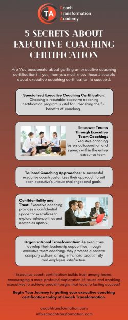 5 Secrets About Executive Coaching Certification