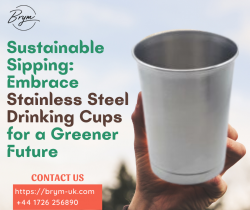 Buy Durable and Stylish: Stainless Steel Drinking Cups for Everyday Use