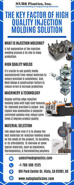 The Key Factor of High Quality Injection Molding Solution