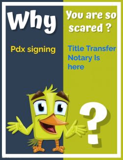 Title transfer notary oregon