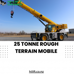 Use the 25 Tonne Rough Terrain Mobile Crane to Complete Your Tasks