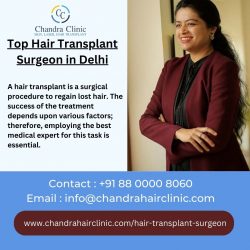 Top Hair Transplant Surgeon in Delhi – Chandra Clinic