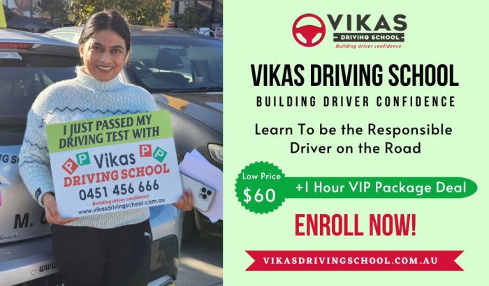 Your Road to Success Starts at Vikas Driving School Melbourne!