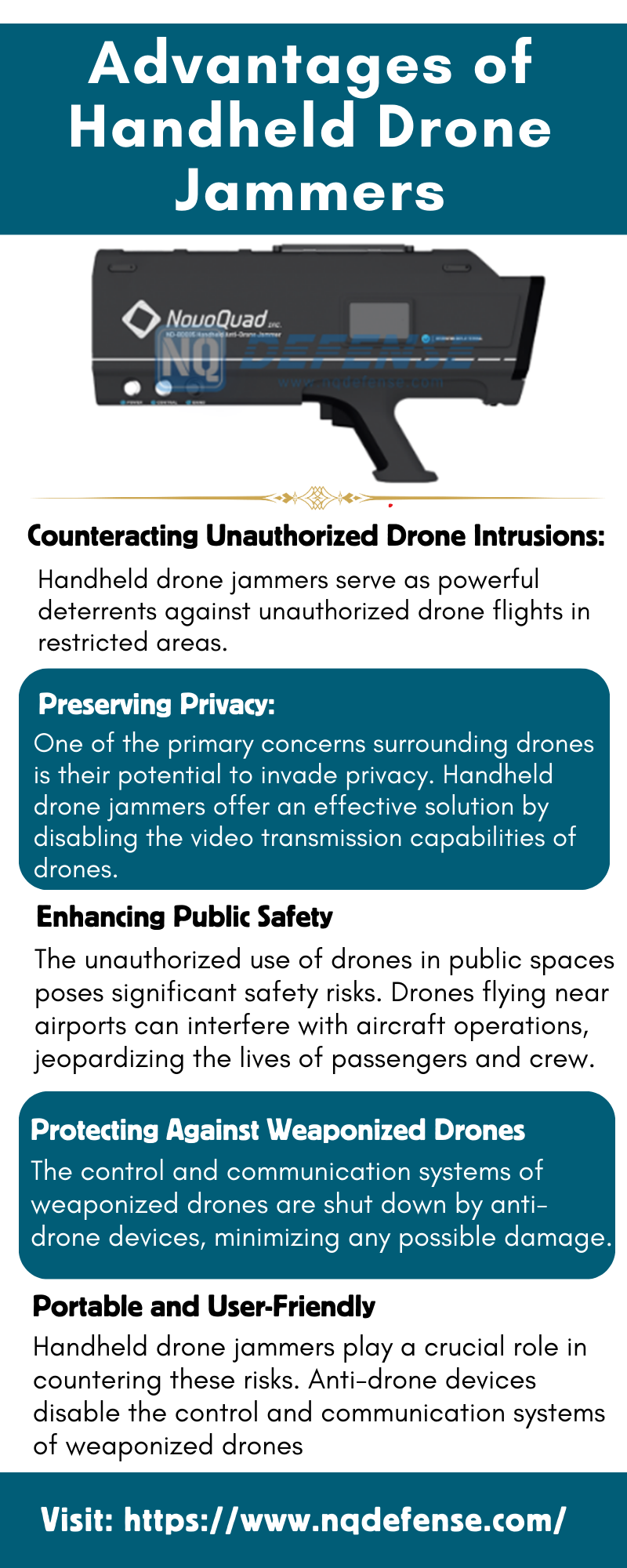 Advantages of Handheld Drone Jammers – NQDefense