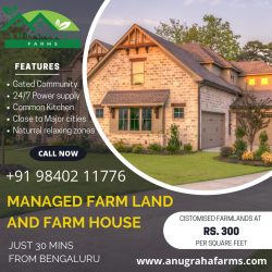 Exquisite Luxury Farm Land for Sale Near Bangalore: Anugraha Farms