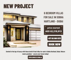 6 Bedroom Villas for sale in Sobha Hartland – Dubai