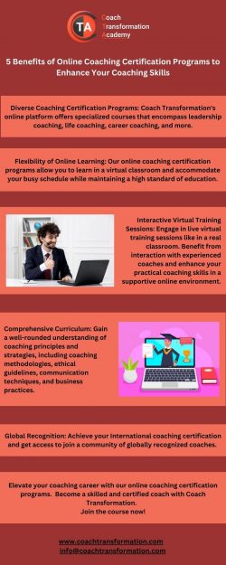 5 Benefits of Online Coaching Certification Programs to Enhance Your Coaching Skills