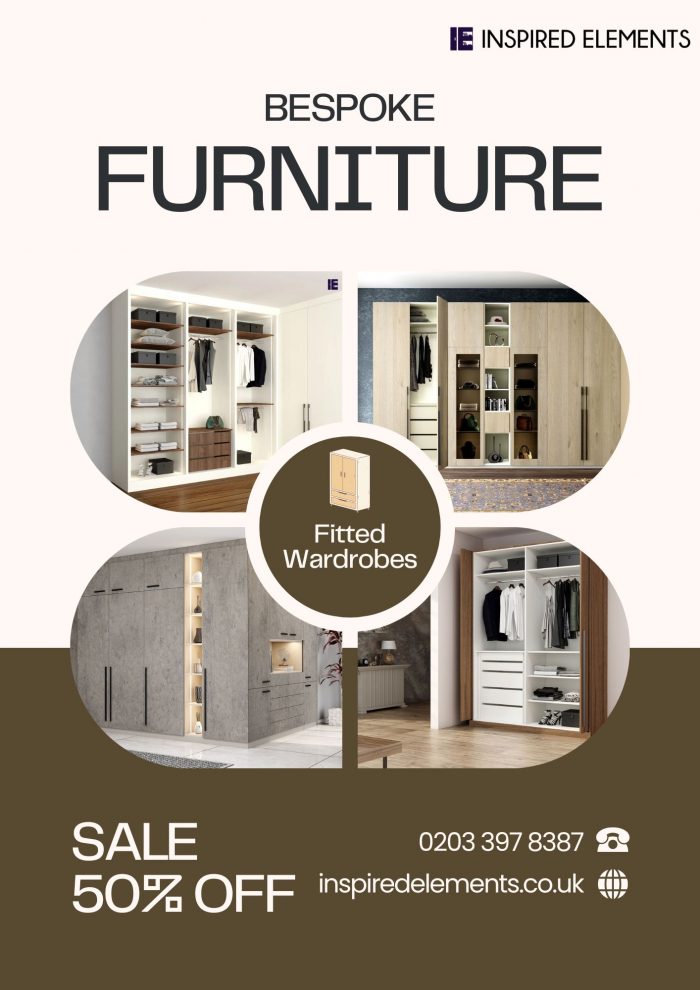 Extra 50% Off on Bespoke Furniture and Fitted Wardrobes! Inspired Elements | London