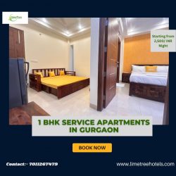 1 BHK Service Apartments in Gurgaon Near Medanta Hospital