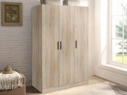 Bram 3 Door Wardrobe Cabinet – Oak