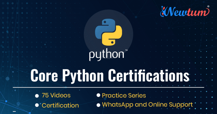 Learn Core Python Course Online with Certificate