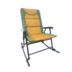 Quilted Fabric Zero Gravity Rocking Chair