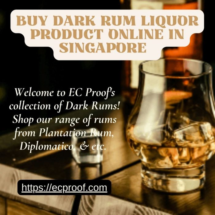 Buy The Finest Dark Rum Liquor Products Online In Singapore