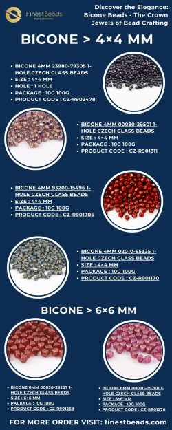 Discover the Elegance: Bicone Beads – The Crown Jewels of Bead Crafting – Finest Beads