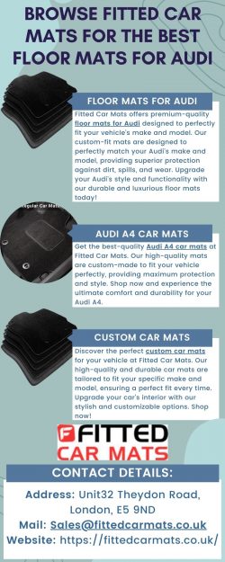 Elevate Style And Protection With High-Quality Floor Mats For Audi