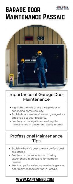 Comprehensive Garage Door Maintenance in Passaic – Keep Your Door Reliable