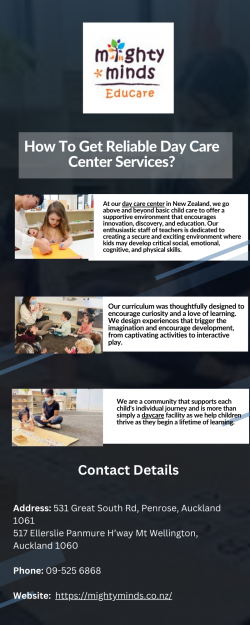 Most Reliable Day Care Center Services In NZ