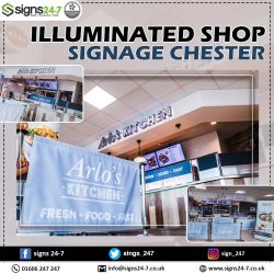 Illuminated Shop Signage Chester