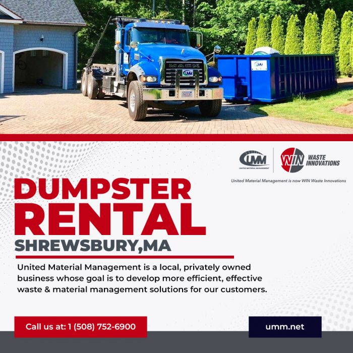 United Material Management: Sustainable Dumpster Rentals in Shrewsbury, MA!