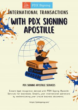 International transactions with PDX Signing Apostille