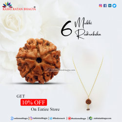 Buy 6 Mukhi Rudraksha Online in India Get A 10% Discount
