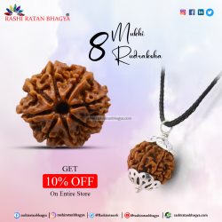 Buy 8 Mukhi Rudraksha Online in India Get A 10% Discount