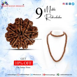 Buy Original 9 Mukhi Rudraksha in Shravan Maas and get 10% off