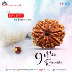 Get 10% Off on 9 Mukhi Rudraksha Online in India