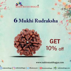 Buy Original 6 Mukhi Rudraksha in Shravan Maas and get 10% off